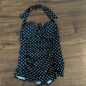 Merona one piece halter swim suit